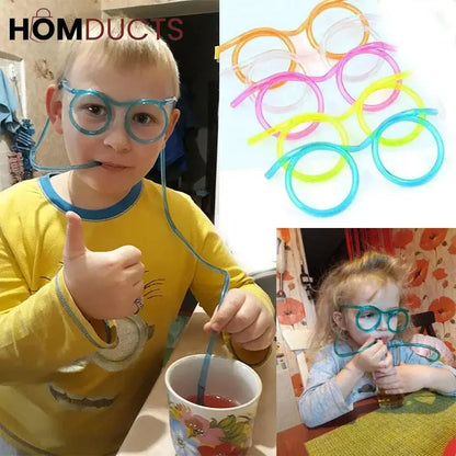 Creative fun Sun Glasses Straw