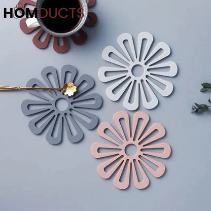 Creative Petal Silicone Heat Insulation Pad (4pcs)
