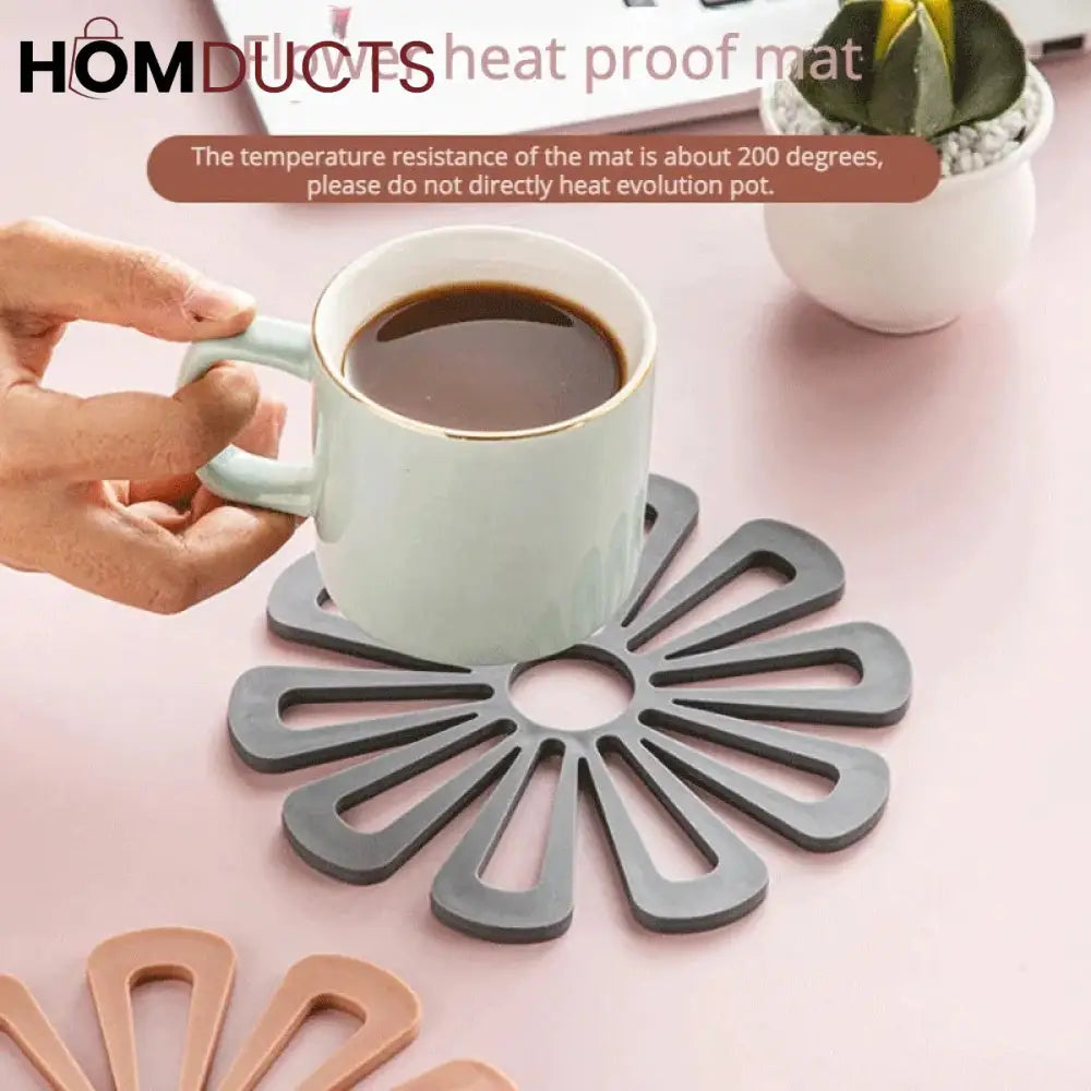 Creative Petal Silicone Heat Insulation Pad (4pcs)
