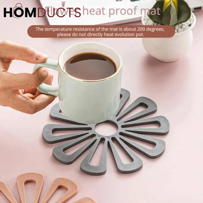 Creative Petal Silicone Heat Insulation Pad (4pcs)