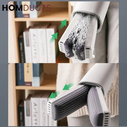 Creative Standing Sqeeze Mop With Foldable Silicone Bucket