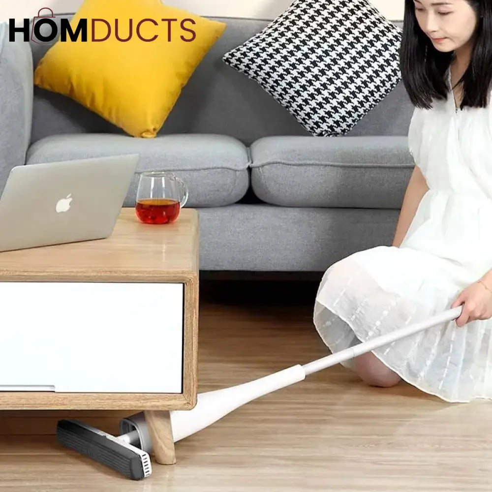 Creative Standing Sqeeze Mop With Foldable Silicone Bucket