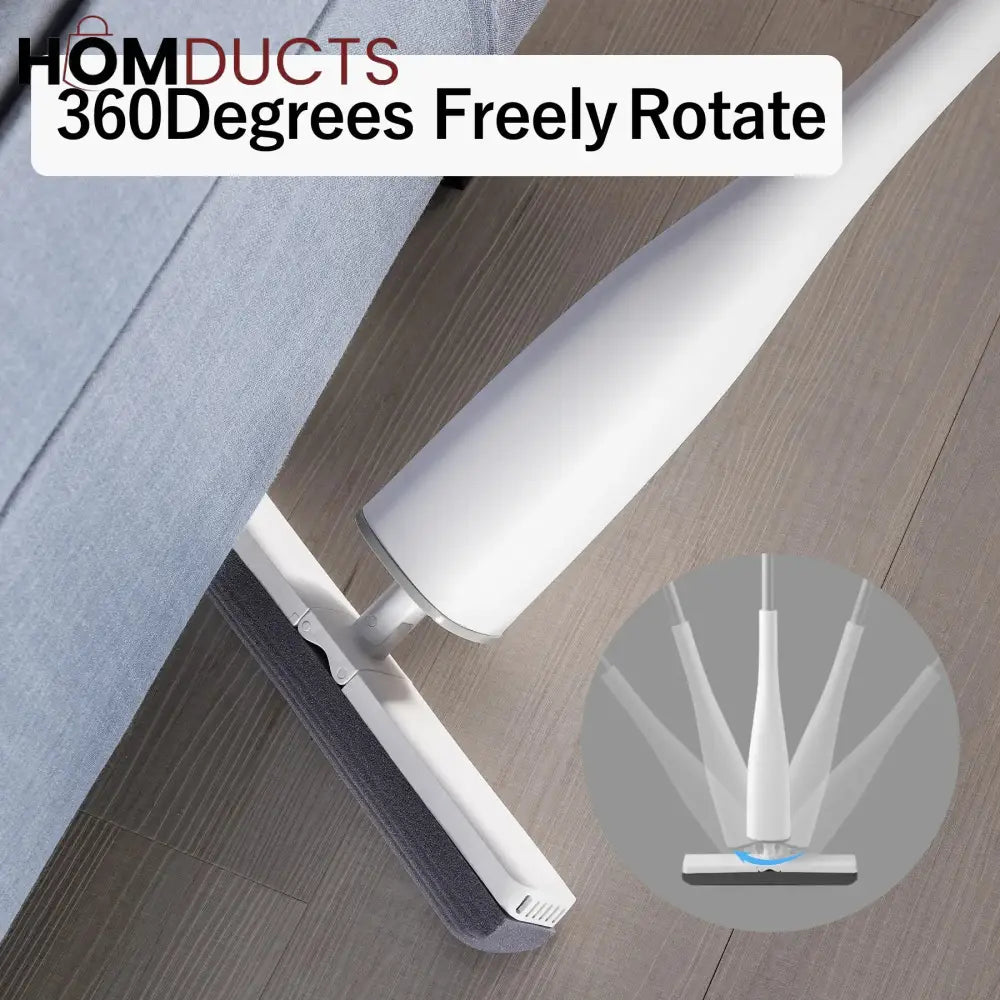 Creative Standing Sqeeze Mop With Foldable Silicone Bucket