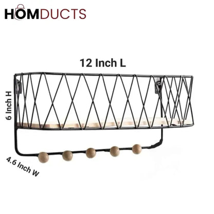 Criss-Cross Wall Utility Shelf