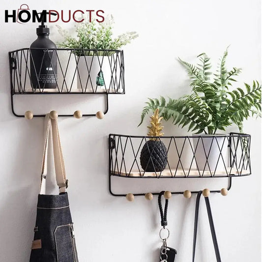 Criss-Cross Wall Utility Shelf