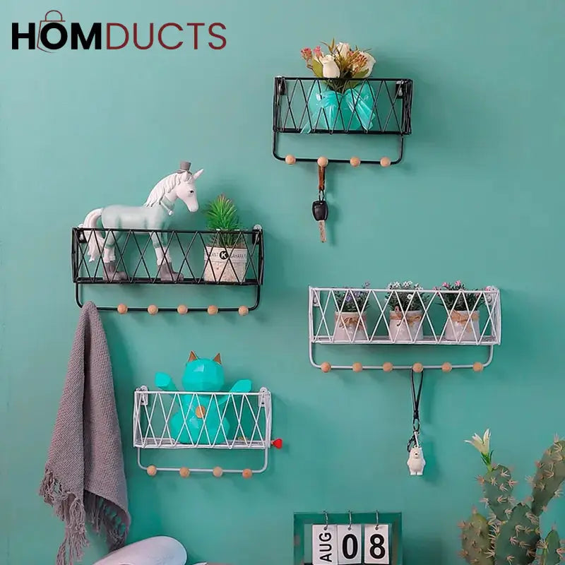 Criss-Cross Wall Utility Shelf