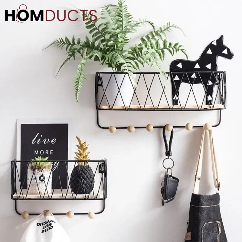 Criss-Cross Wall Utility Shelf