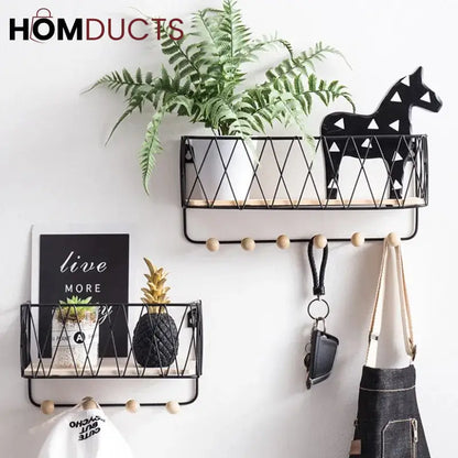 Criss-Cross Wall Utility Shelf