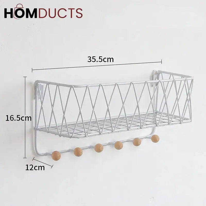 Criss-Cross Wall Utility Shelf