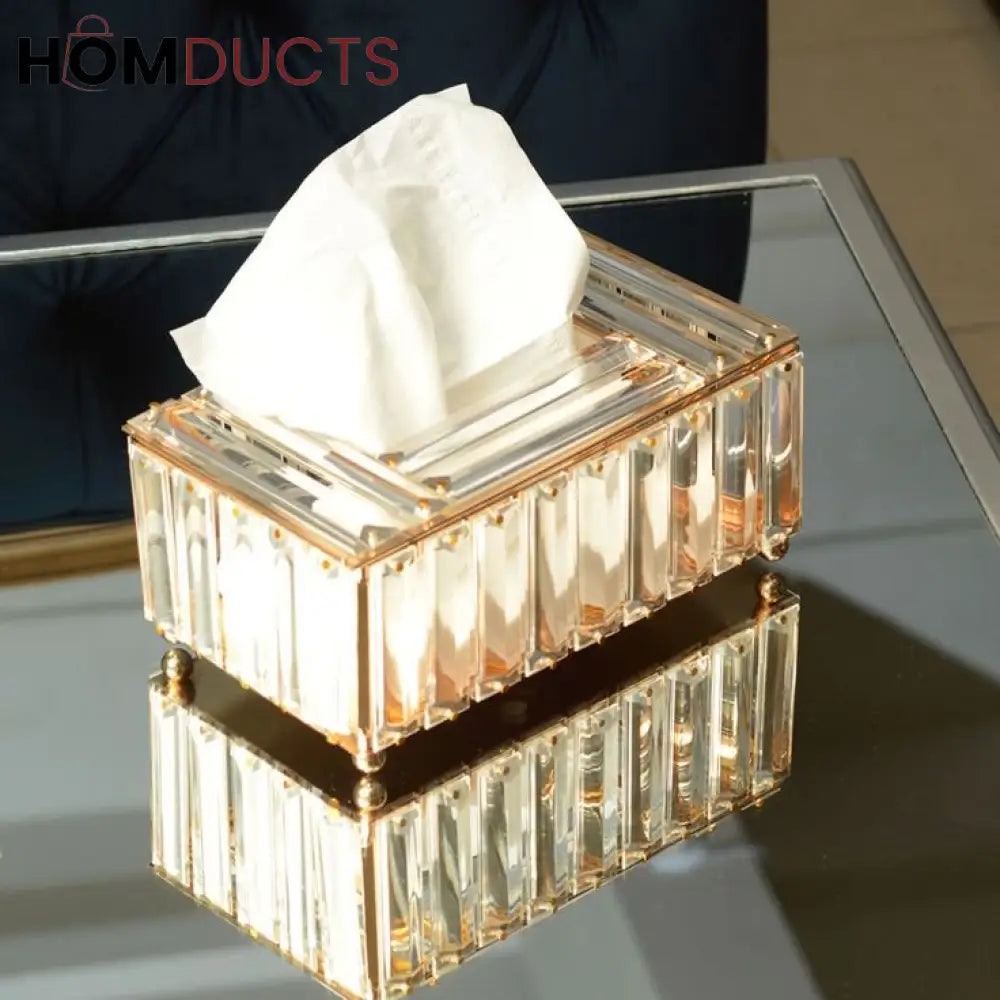 Crystal Glass Tissue Box