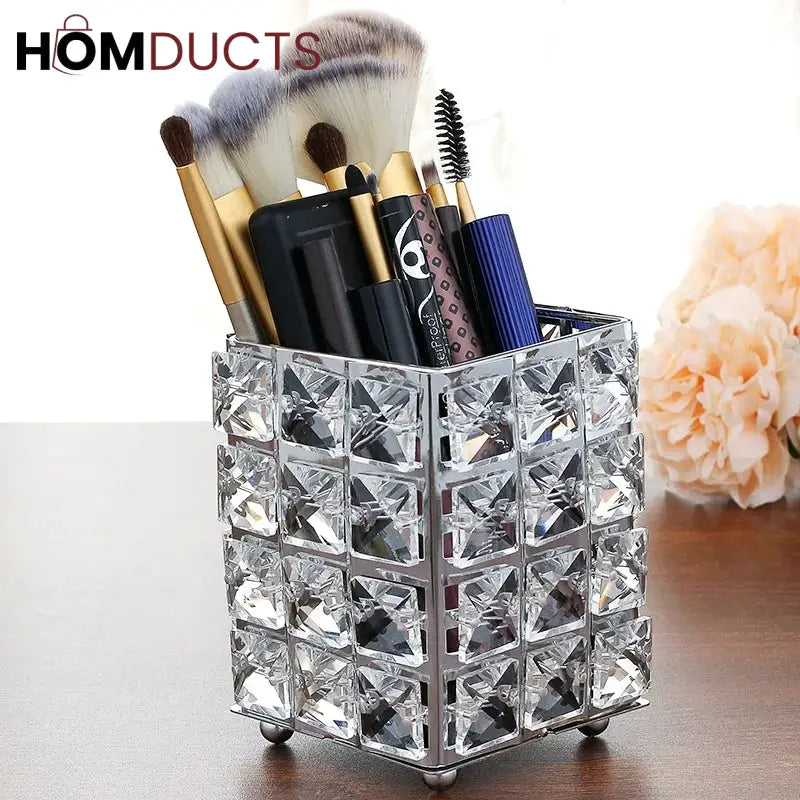 Crystal Makep Brush Holder