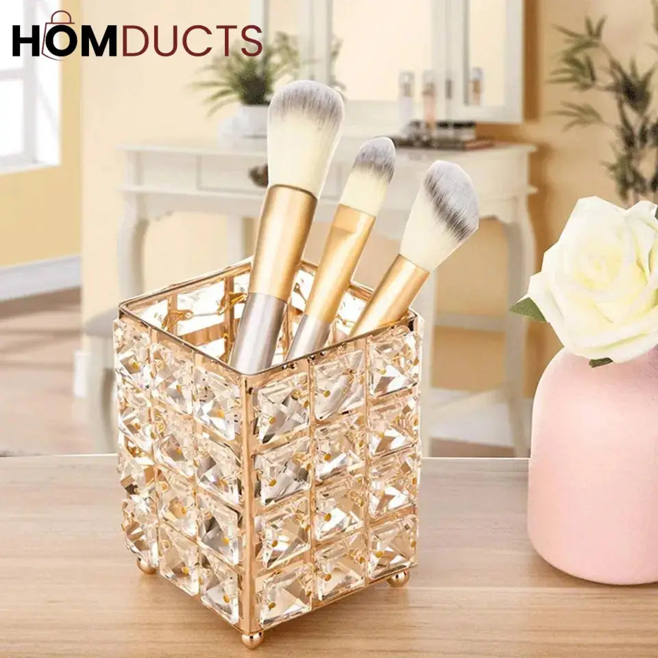 Crystal Makep Brush Holder