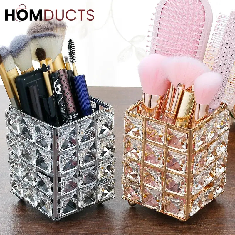 Crystal Makep Brush Holder