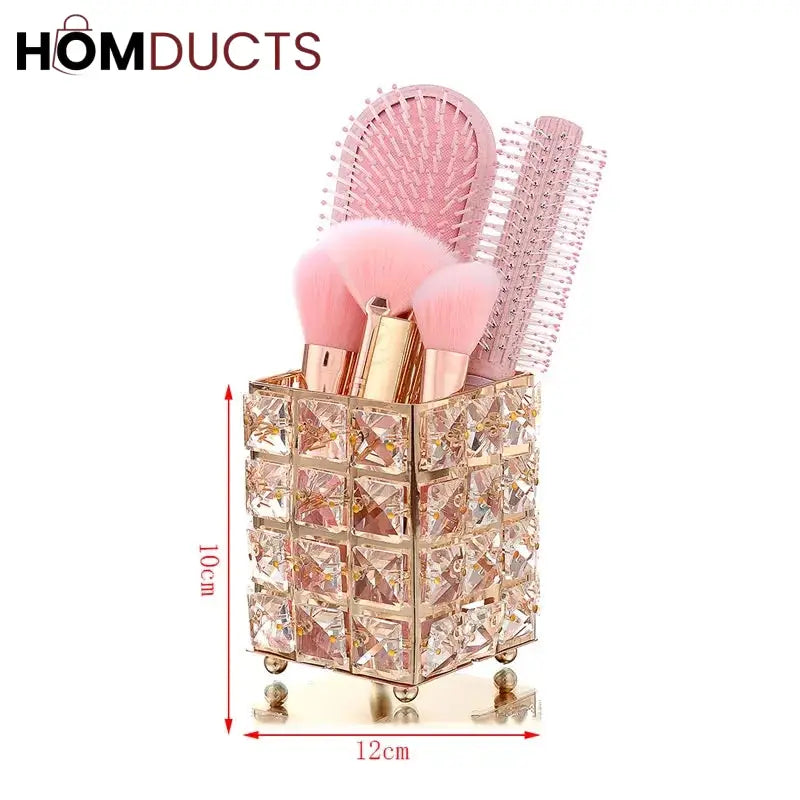 Crystal Makep Brush Holder