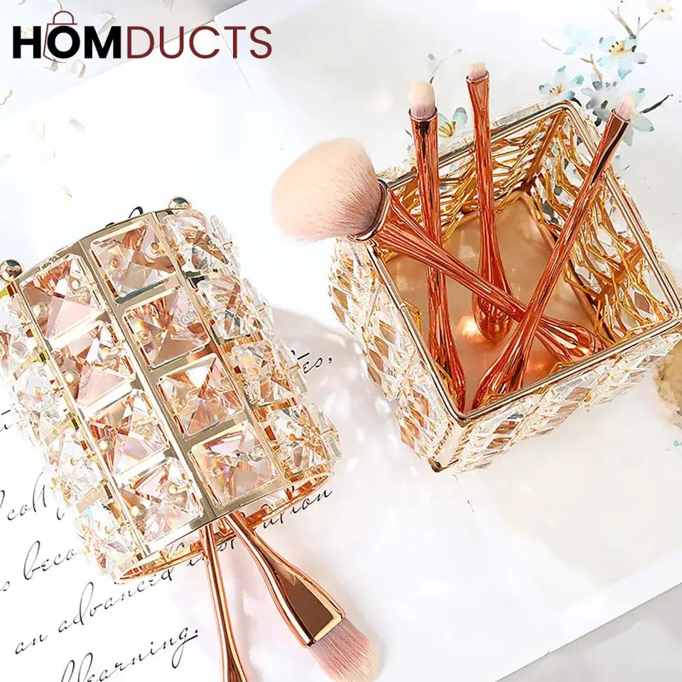Crystal Makep Brush Holder