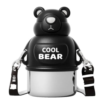 Cute Bear Kids Thermos - 800ml Hot & Cold Portable Flask