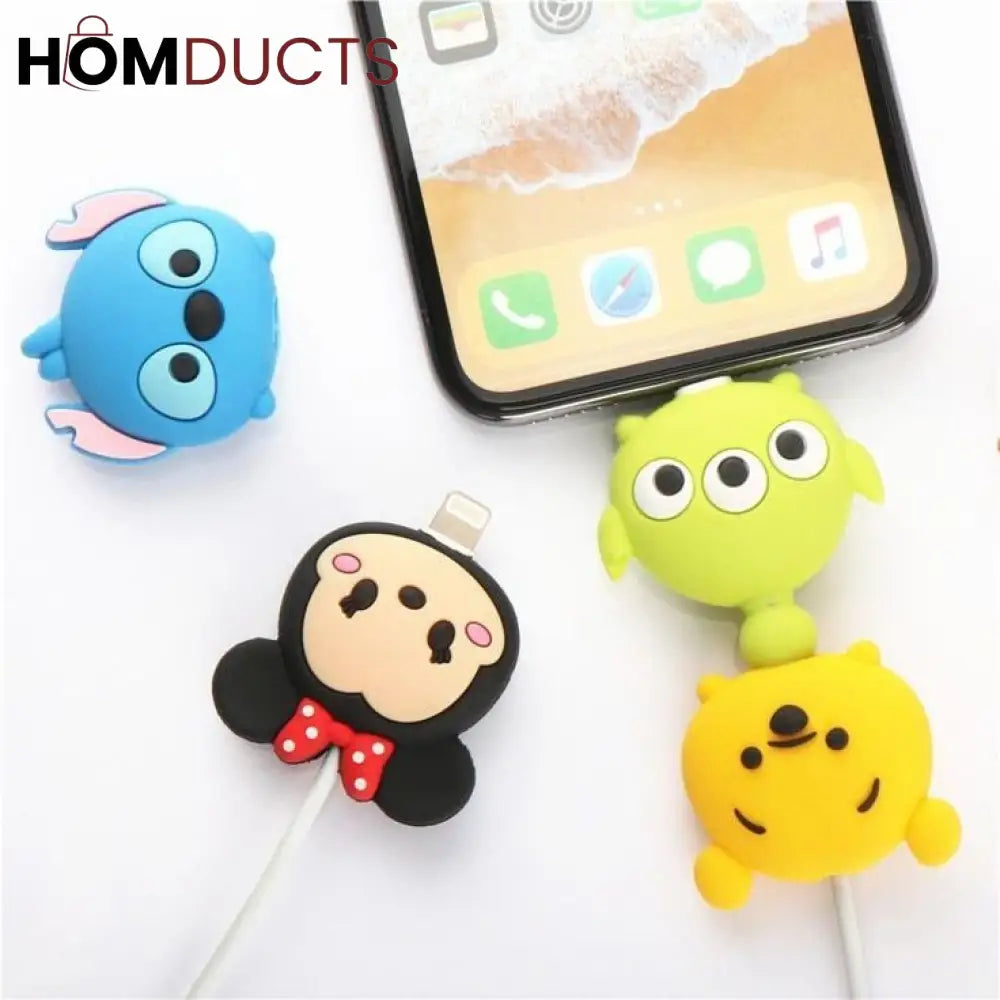 Cute Cartoon Cable Protectors (5pcs)
