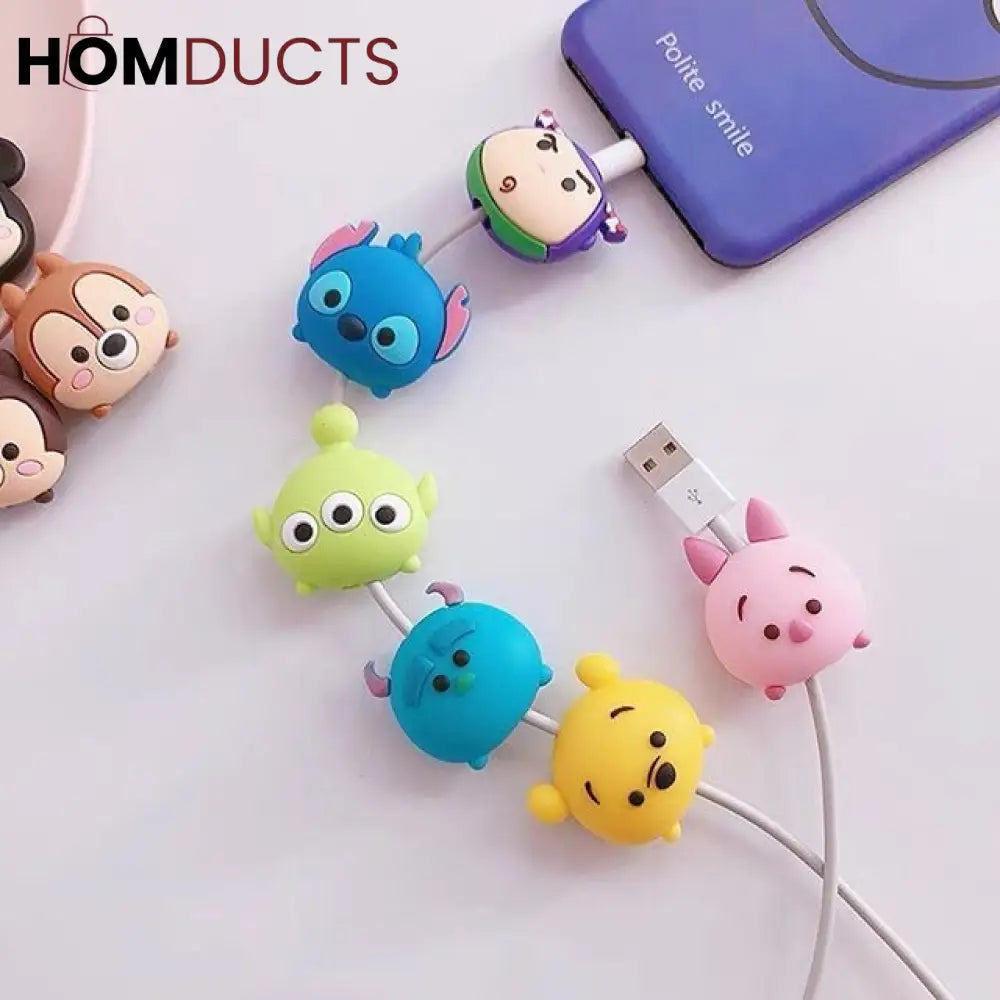 Cute Cartoon Cable Protectors (5pcs)