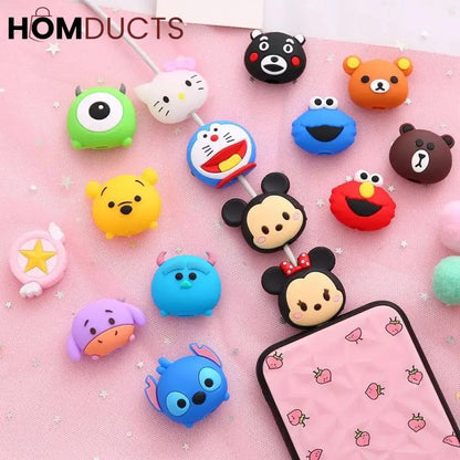 Cute Cartoon Cable Protectors (5pcs)