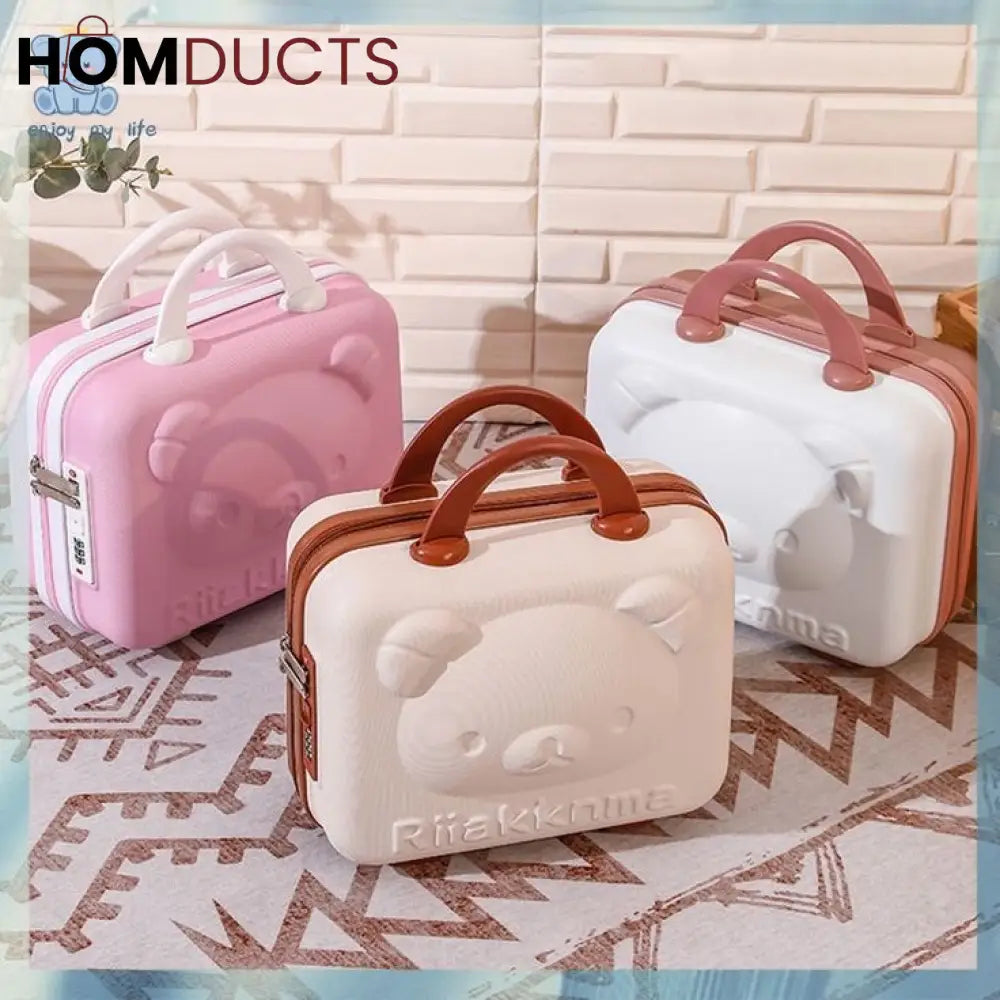 Cute & Compact Travel Cosmetic Bag | Durable Makeup Handbag