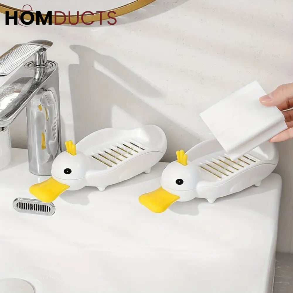 Cute Duck Drain Soap Dish