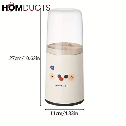 Cutlery Holder With Dustproof Lid