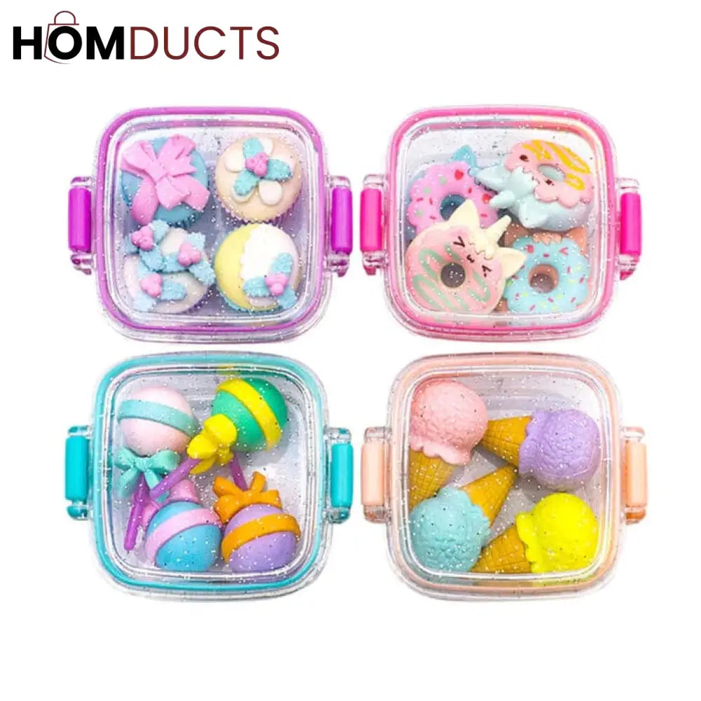 Delicious Dessert Style Erasers set (4pcs)