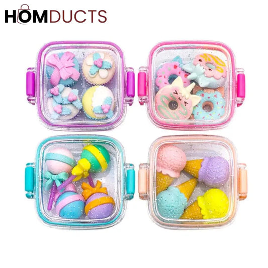 Delicious Dessert Style Erasers set (4pcs)