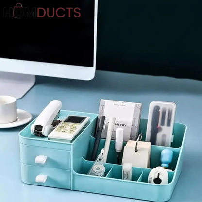 Desktop 2 Drawer Cosmetic Organizer