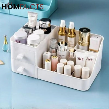 Desktop 2 Drawer Cosmetic Organizer