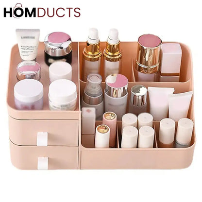 Desktop 2 Drawer Cosmetic Organizer