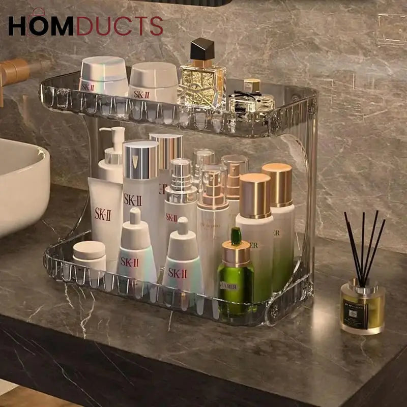 Desktop 2 Layer Perfume And Cosmetic Stand
