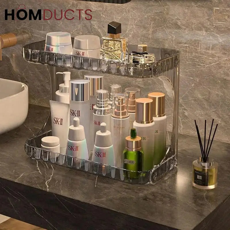 Desktop 2 Layer Perfume And Cosmetic Stand