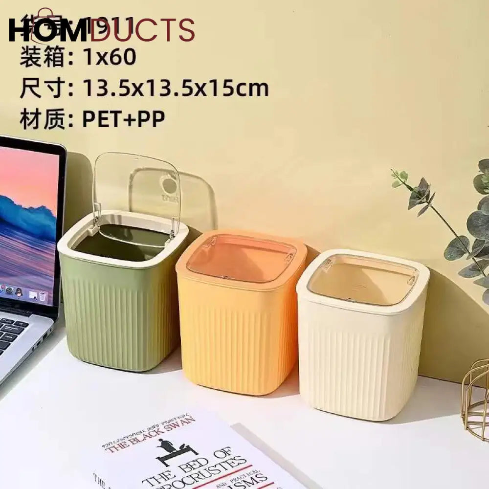 Desktop Bin With Acrylic Lid