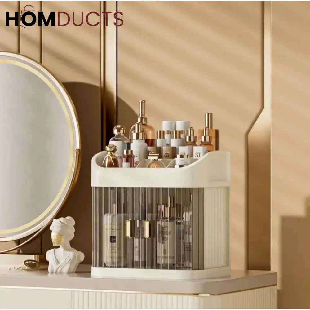 Desktop Dustproof Double Story Cosmetic Organizer