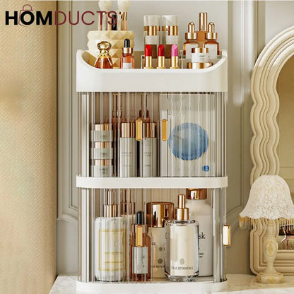 Desktop Dustproof Double Story Cosmetic Organizer