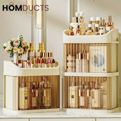 Desktop Dustproof Double Story Cosmetic Organizer