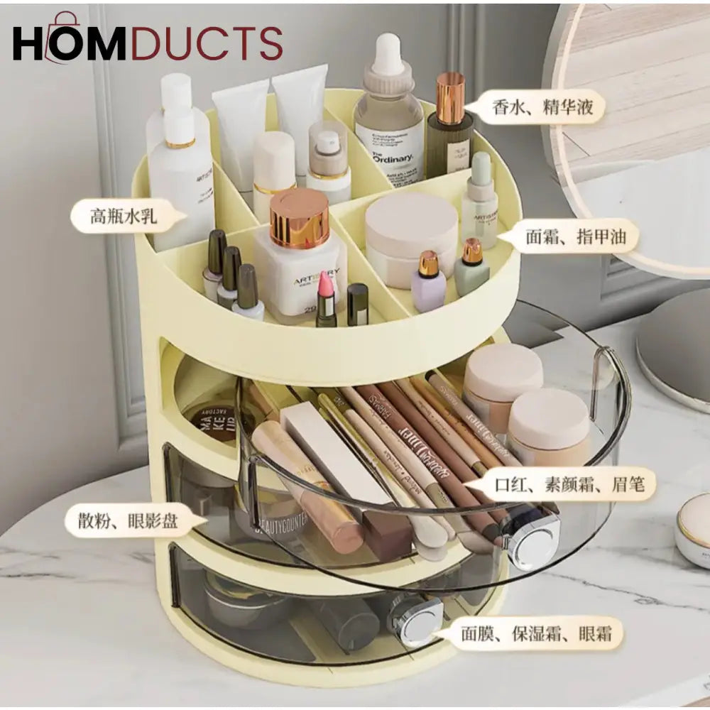 Desktop Multi Drawer Jewelry And Cosmetic Organizer
