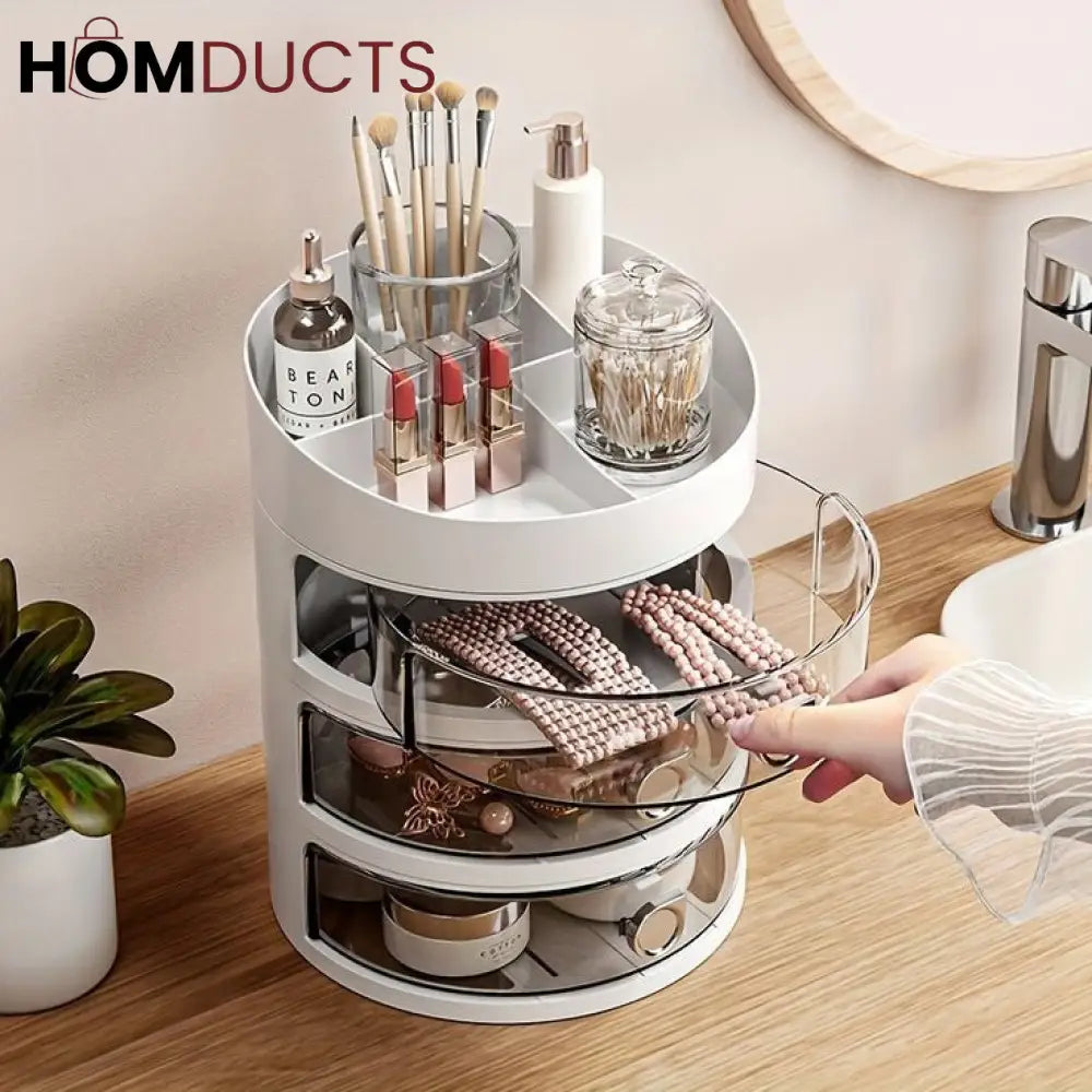 Desktop Multi Drawer Jewelry And Cosmetic Organizer
