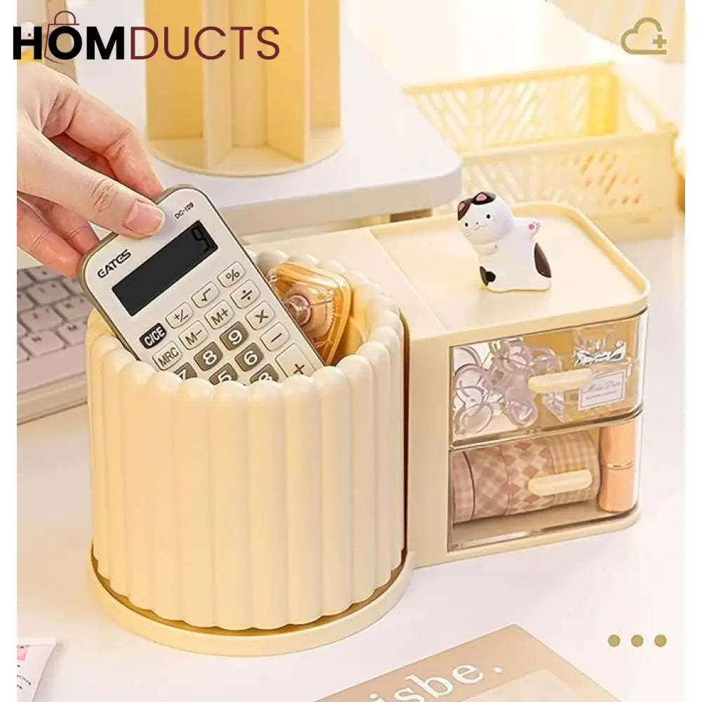 Desktop Rotating Stationery Holder