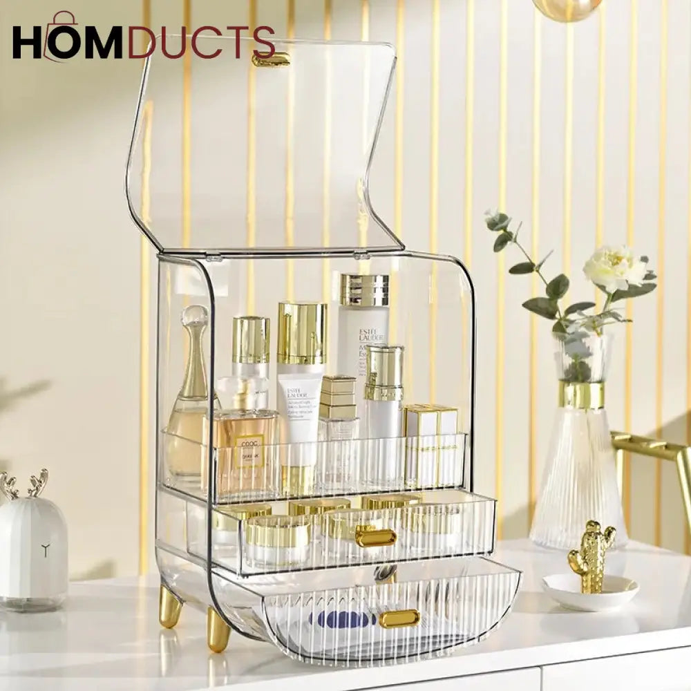 Desktop Transparent Cosmetic Storage Box