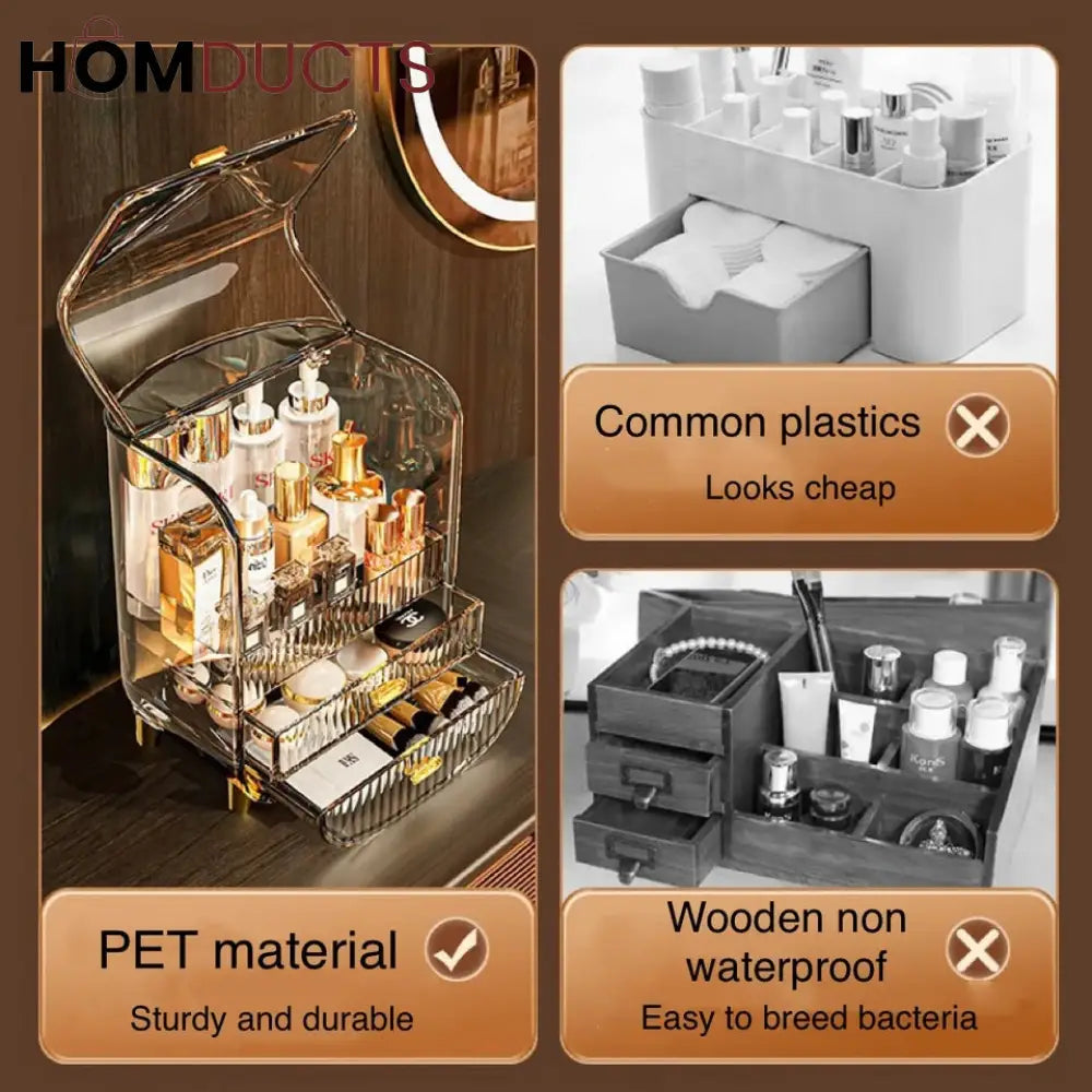 Desktop Transparent Cosmetic Storage Box
