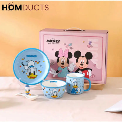 Disney Mickey & Friends Ceramic Bowl Set - 4 Pieces