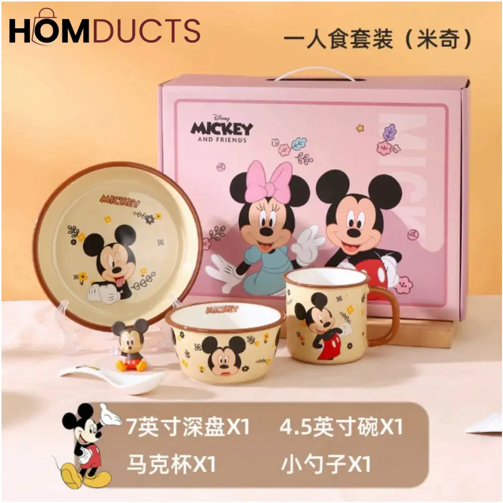 Disney Mickey & Friends Ceramic Bowl Set - 4 Pieces
