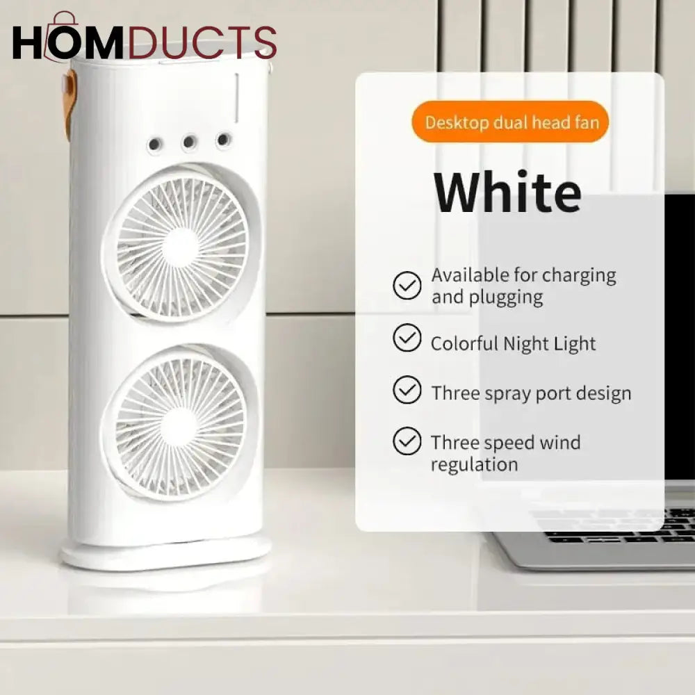 Double Headed Ice Mist Fan