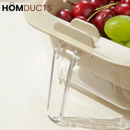 Double Layer Adjustable Strainer Basket