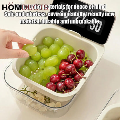 Double Layer Adjustable Strainer Basket