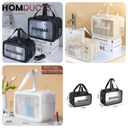 Double Layer Waterproof Travel Cosmetic Washbag Organizer