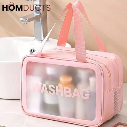 Double Layer Waterproof Travel Cosmetic Washbag Organizer