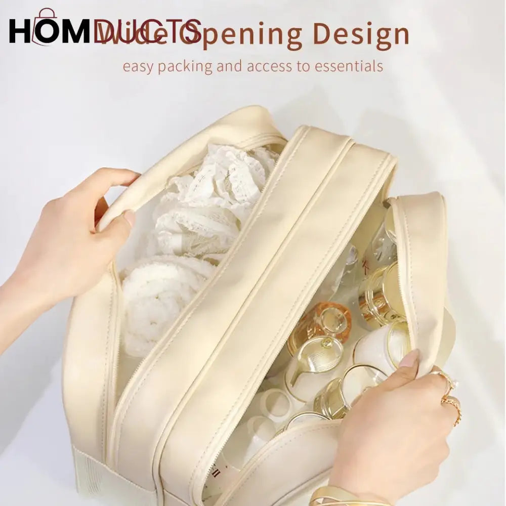 Double Layer Waterproof Travel Cosmetic Washbag Organizer